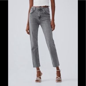 Zara Grey Mom Jeans